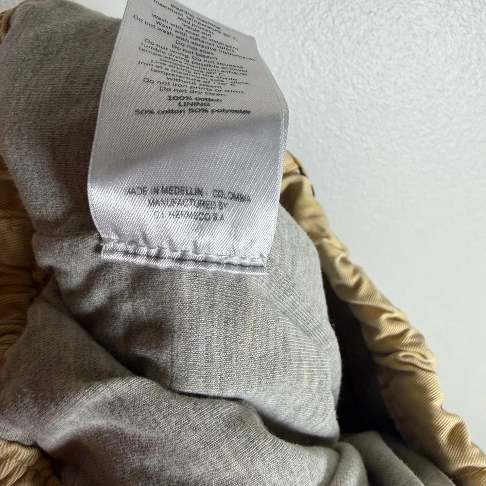Offcorss Boys Tan‎ Khaki Jogger Pants Lined Cotton Elastic Waist Size 16 5126585